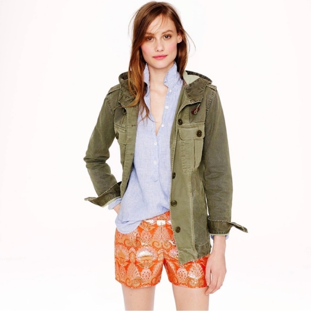 J. Crew Hooded Utility Jacket